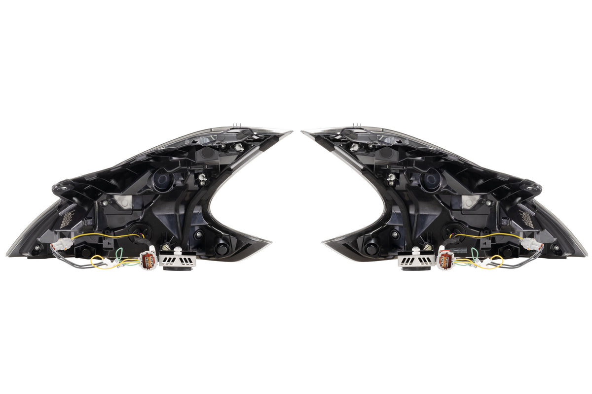 XB LED Tail Lights: 09-21 Nissan 370Z (Gen II / Black Red / Set)