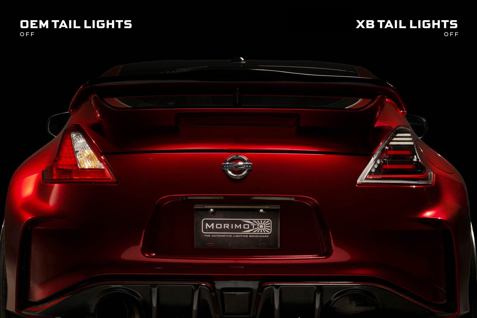 XB LED Tail Lights: 09-21 Nissan 370Z (Gen II / Black Red / Set)