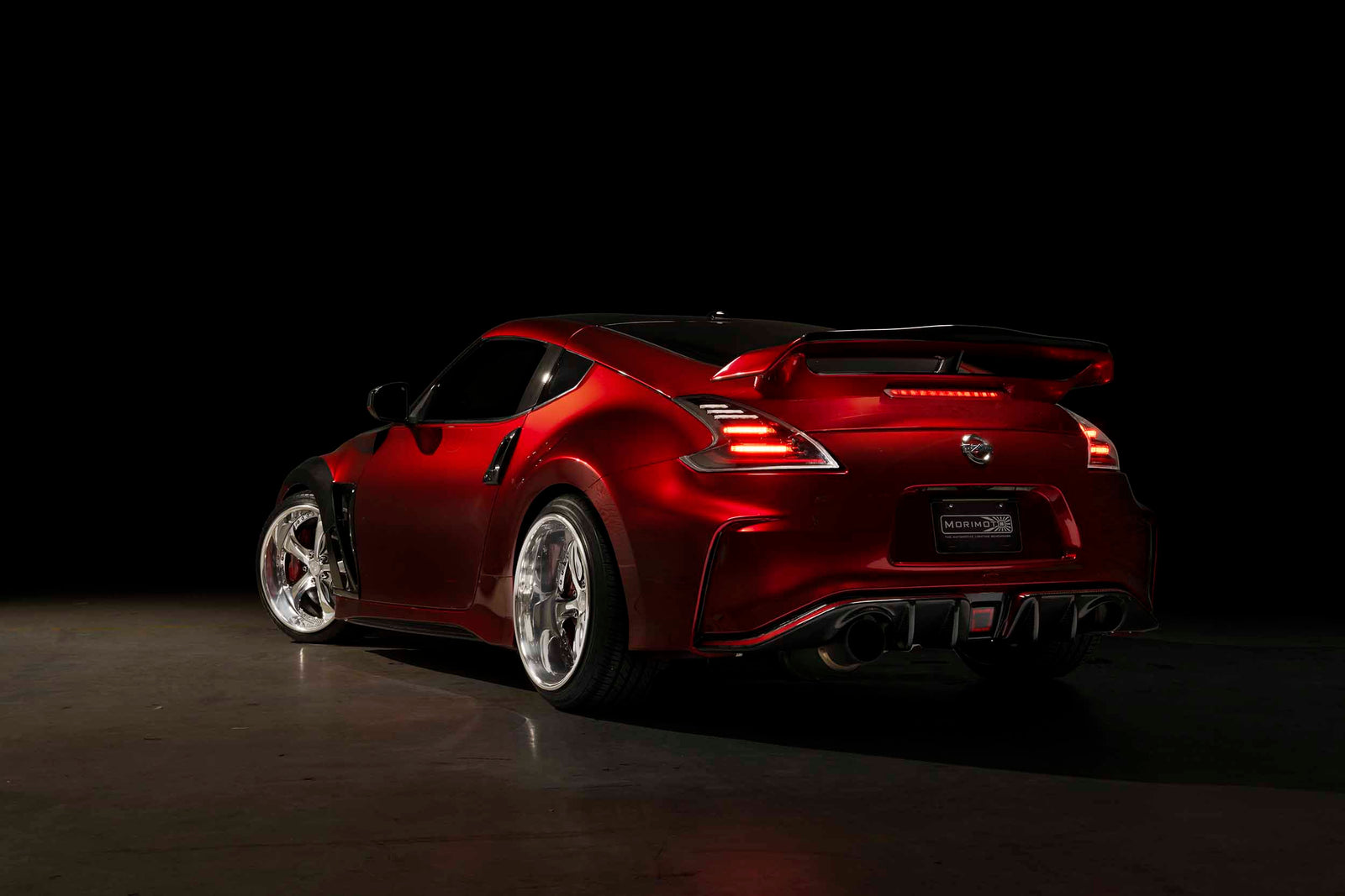 XB LED Tail Lights: 09-21 Nissan 370Z (Gen II / Black Red / Set)