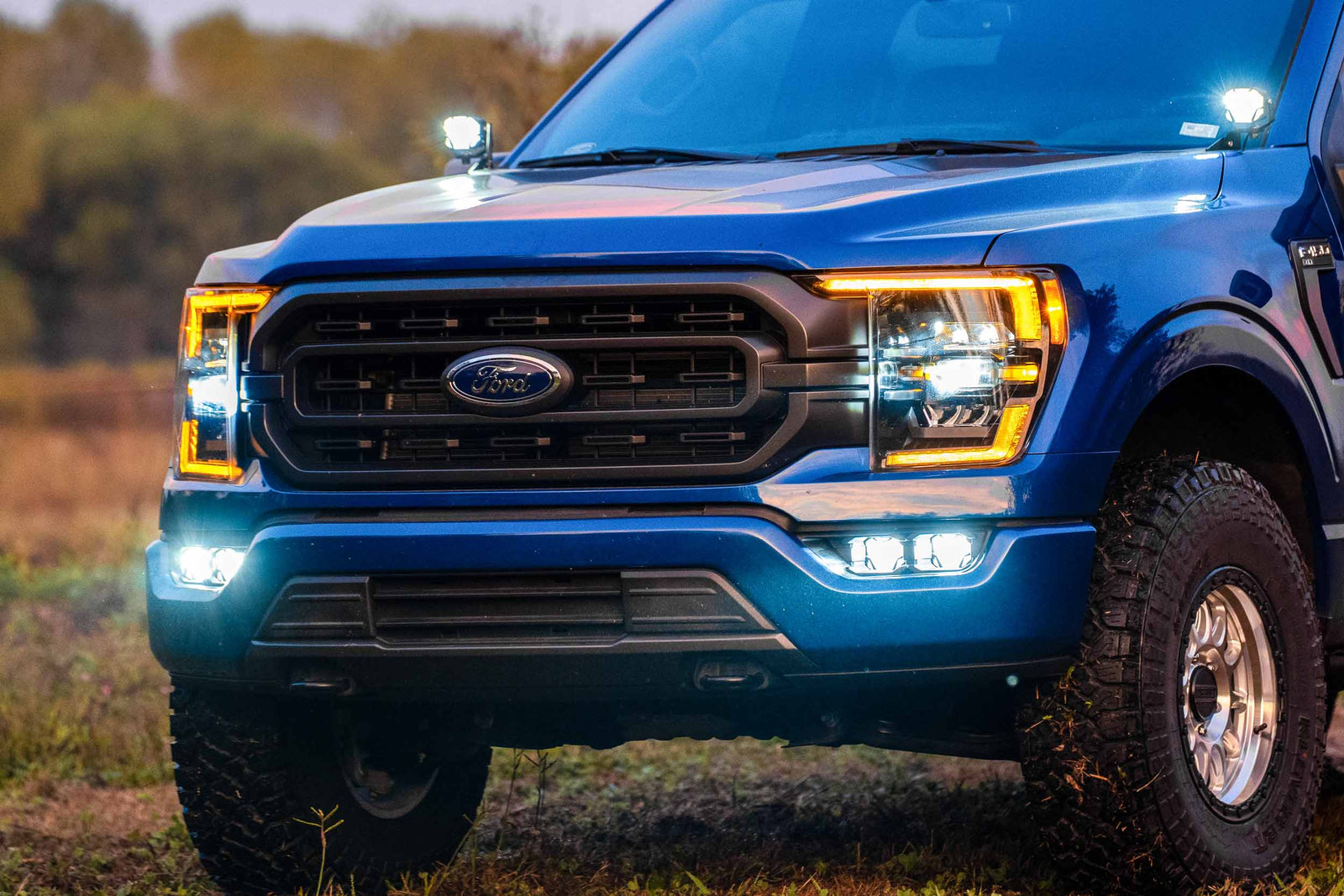 21-23 F-150 OE LED 4Banger Fog Light Kit: HXB White