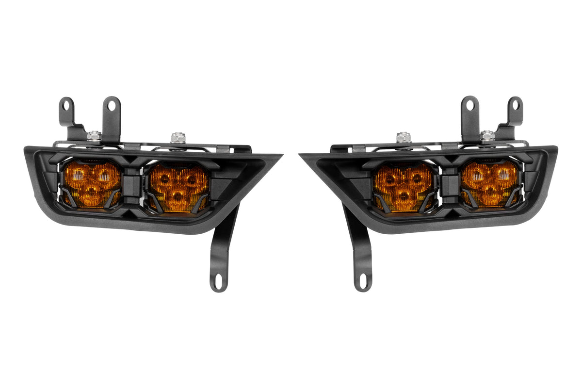 21-23 F-150 OE Halogen 4Banger Fog Light Kit: HXB Yellow