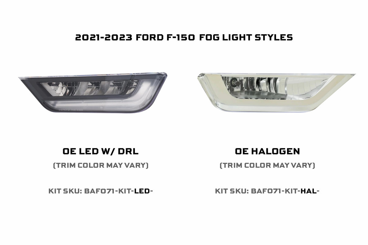 21-23 F-150 OE LED 4Banger Fog Light Kit: HXB Yellow