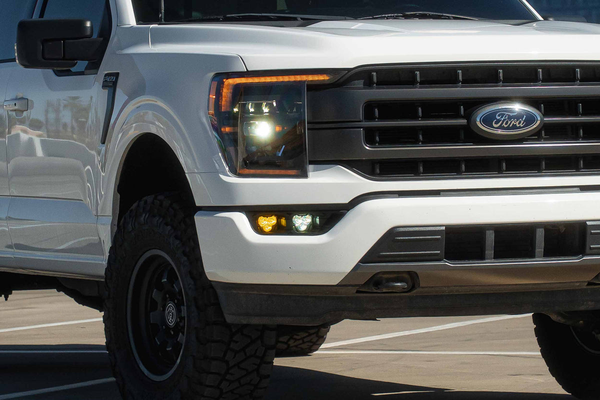 21-23 F-150 OE Halogen 4Banger Fog Light Kit: NCS Dual Color