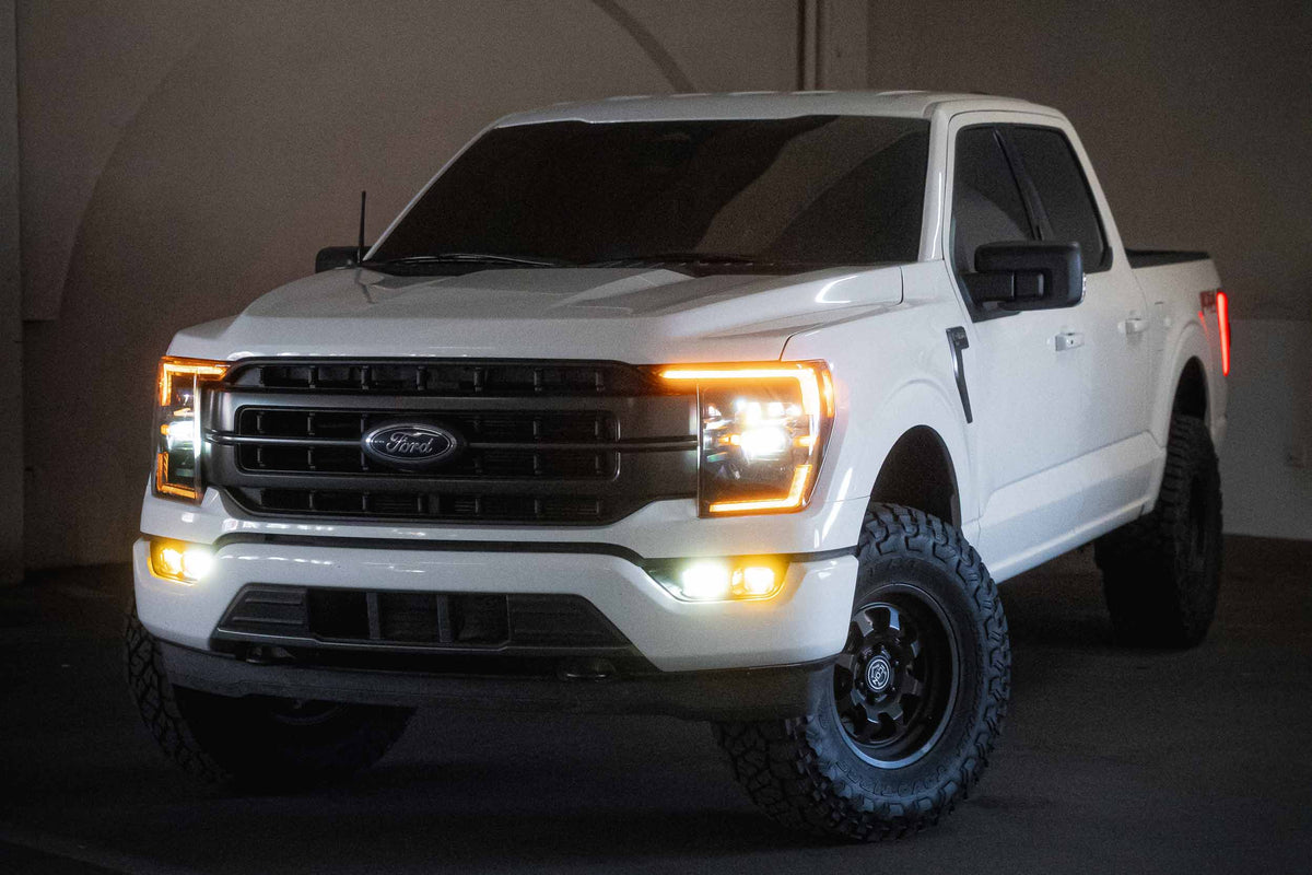 21-23 F-150 OE LED 4Banger Fog Light Kit: HXB Dual Color