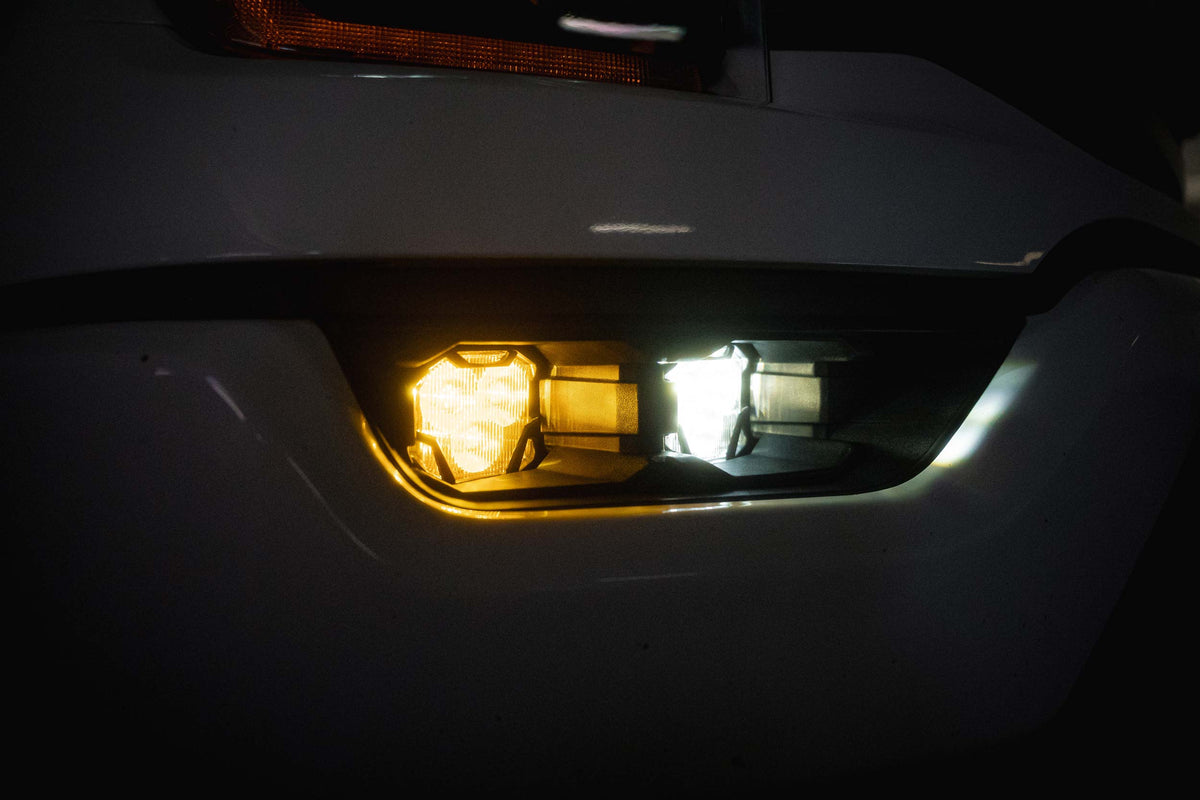 21-23 F-150 OE Halogen 4Banger Fog Light Kit: HXB Dual Color
