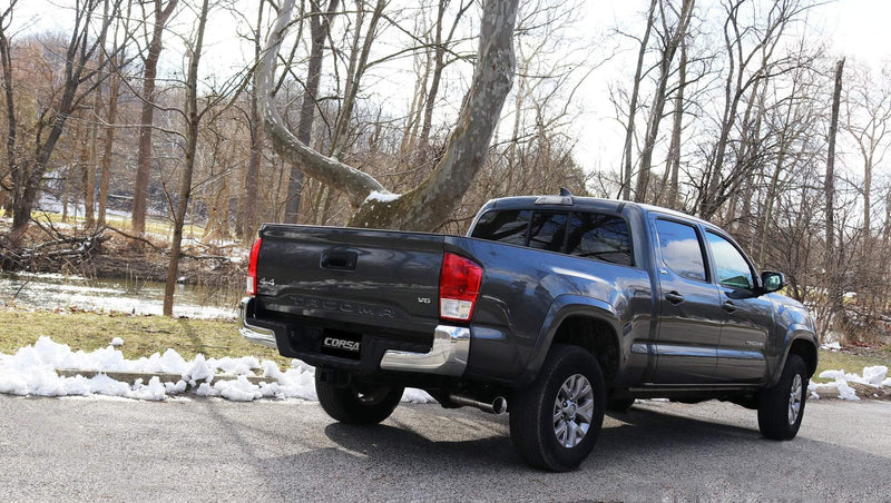 Corsa Performance - Sport / 3.0 in Cat-Back 4.0 in Single Tip | 2016-2023 Tacoma 3.5L V6 127.4