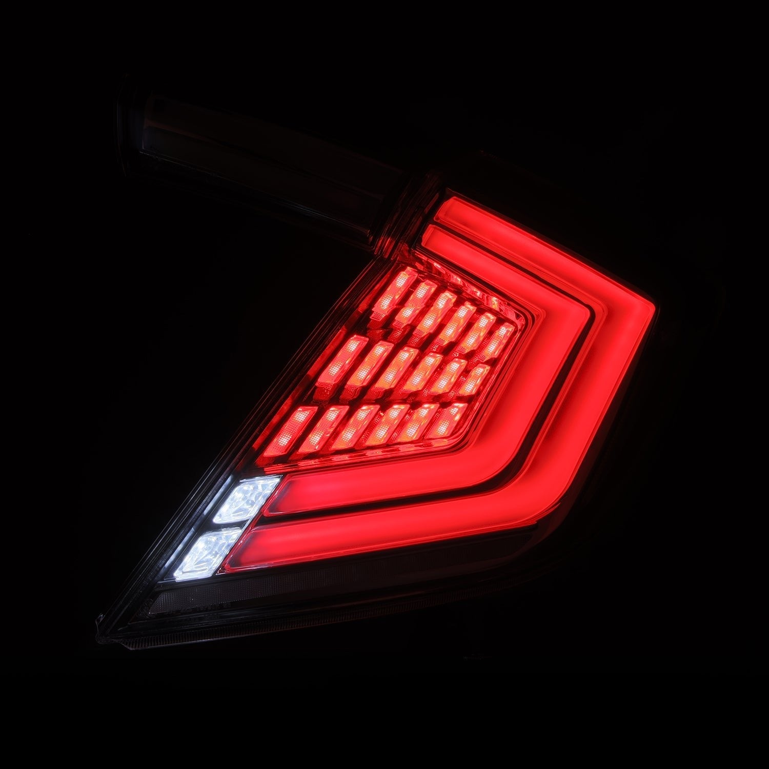 16-21 Honda Civic Hatchback NOVA-Series Prismatic LED Tail Lights Clear | AlphaRex