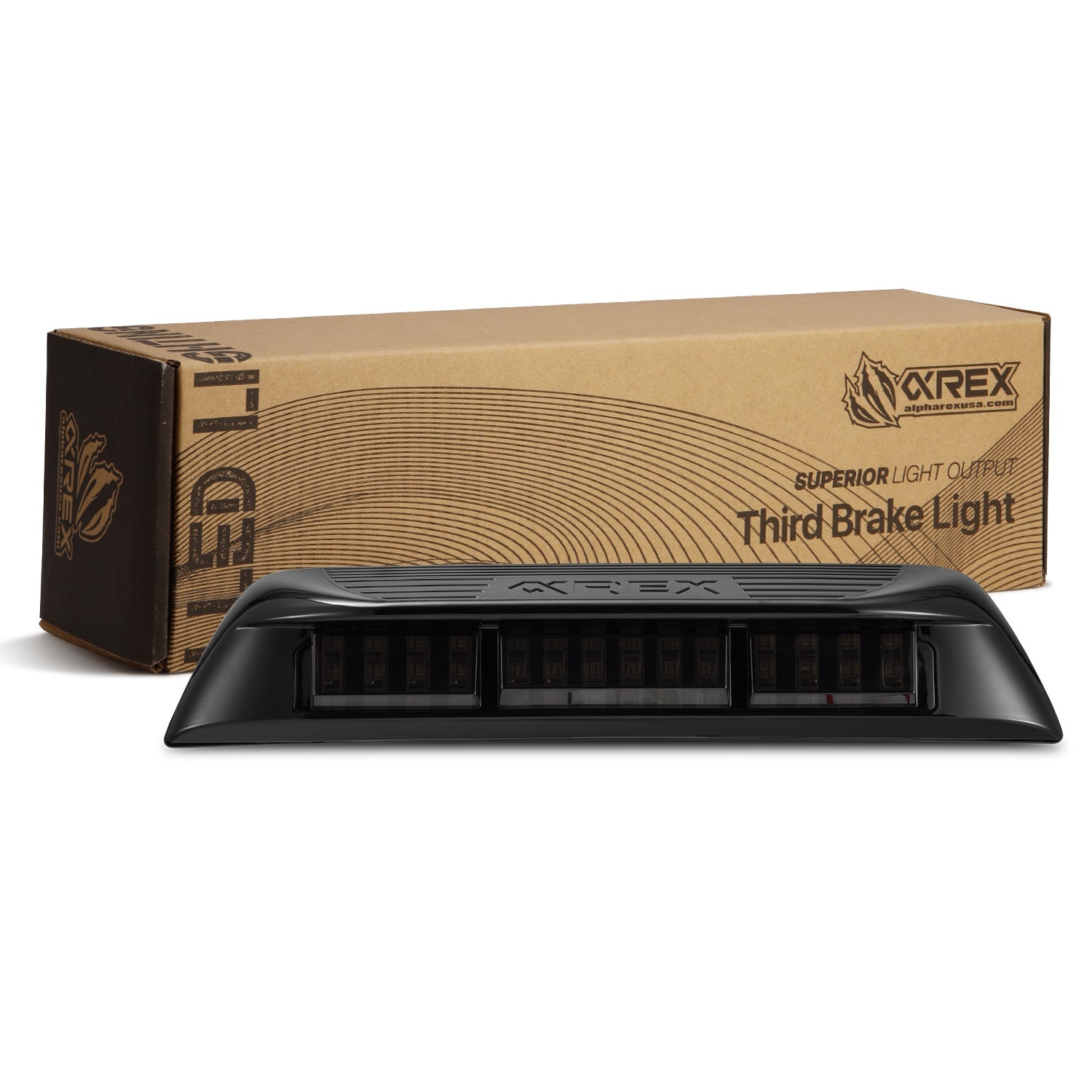 16-23 Toyota Tacoma Double Cab NOVA-Series Prismatic LED Third Brake Light Alpha-Black | AlphaRex