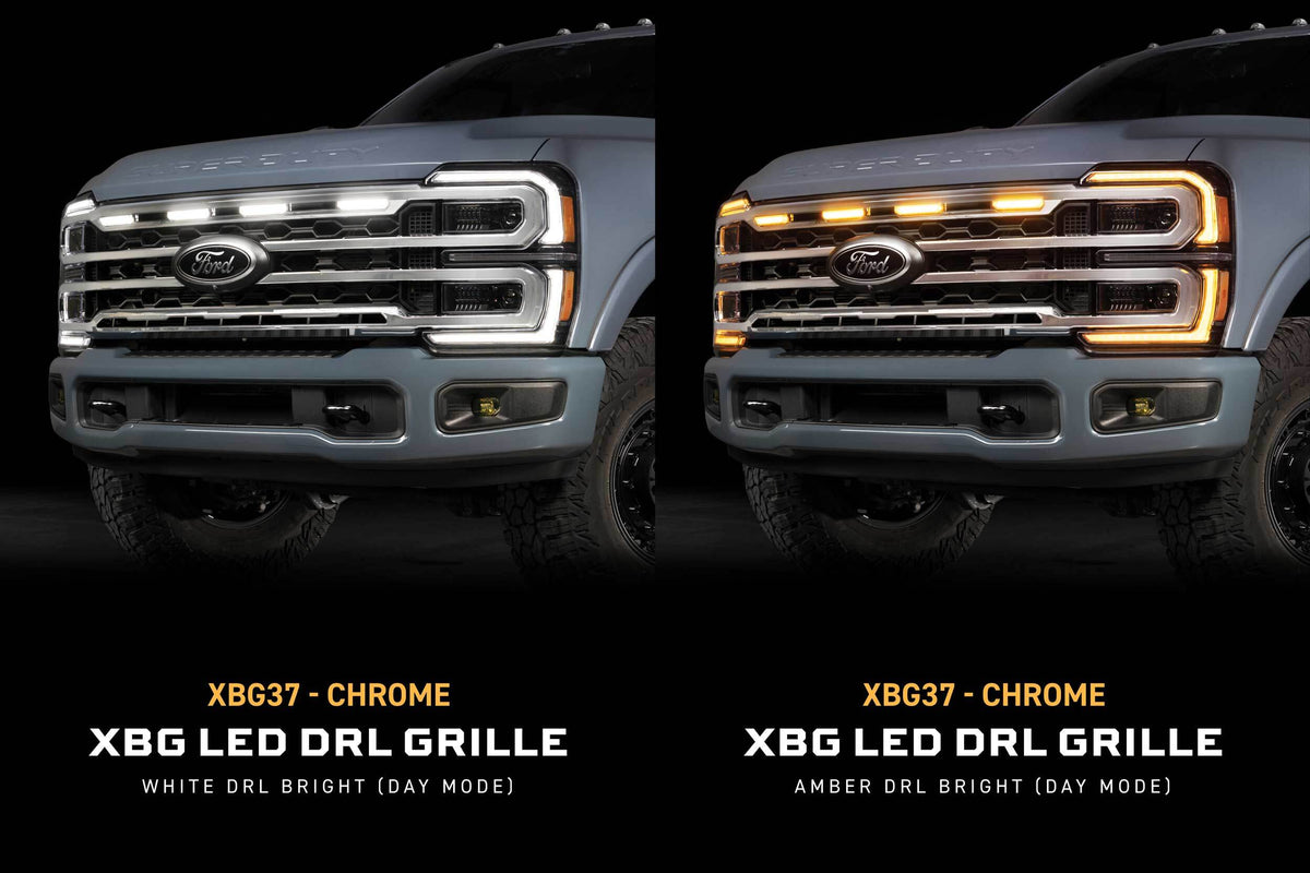 XBG LED Grille: 23-27 Super Duty (Chrome / Each)