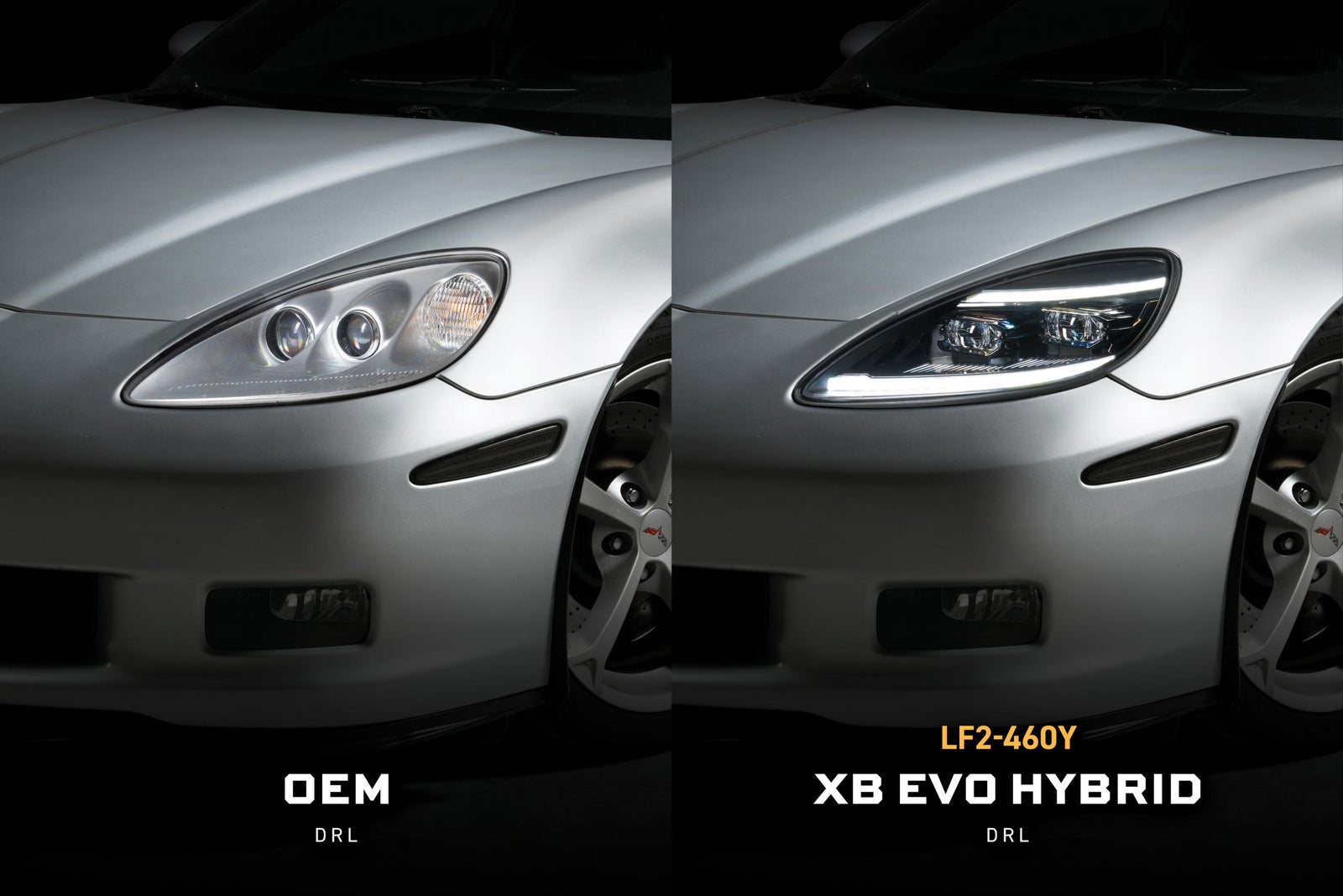 XB Evo Hybrid Headlights: 05-13 Corvette C6 (Set)