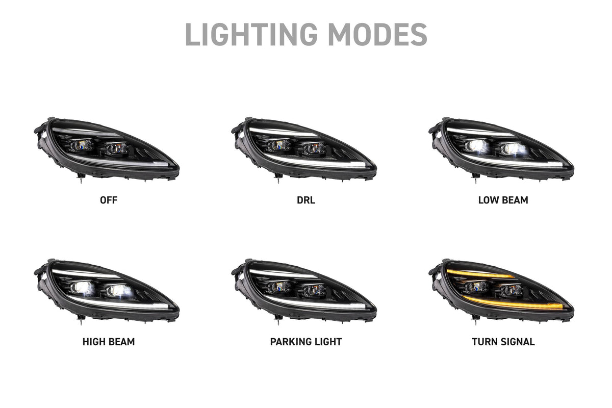 XB Evo Hybrid Headlights: 05-13 Corvette C6 (Set)