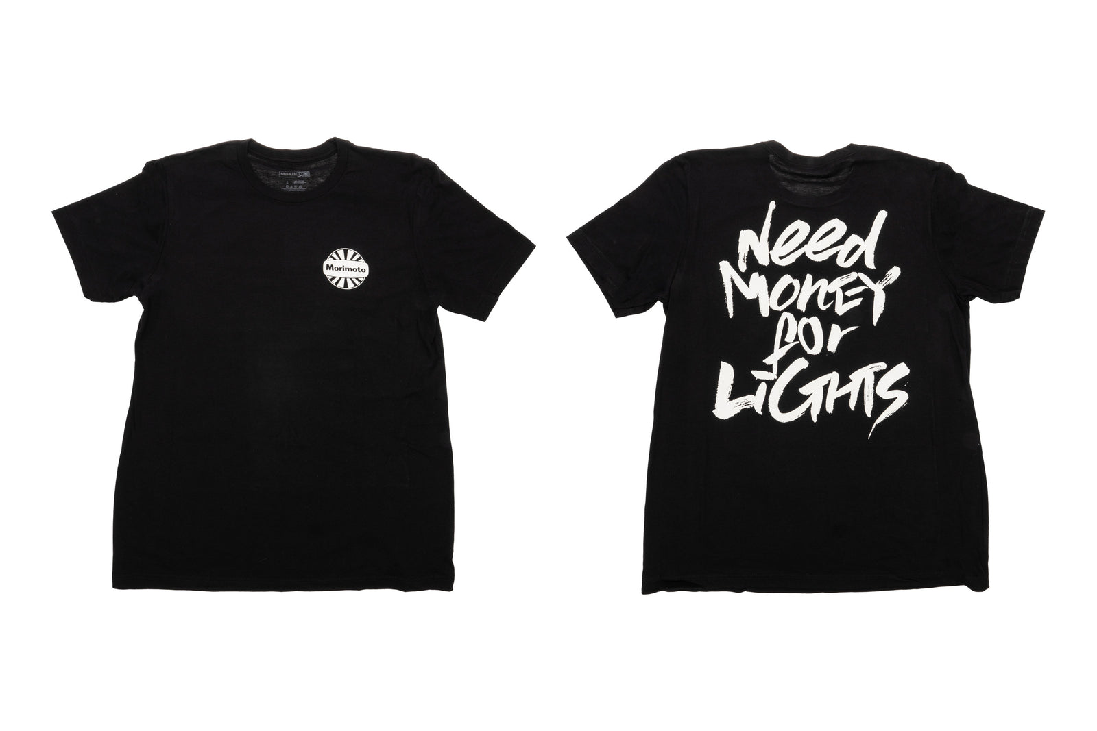 Shirt: Morimoto Black/White (Need Money / XL)