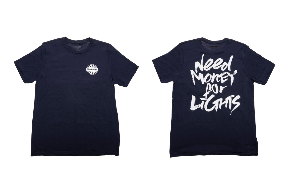 Shirt: Morimoto Blue/White (Need Money / XXL)