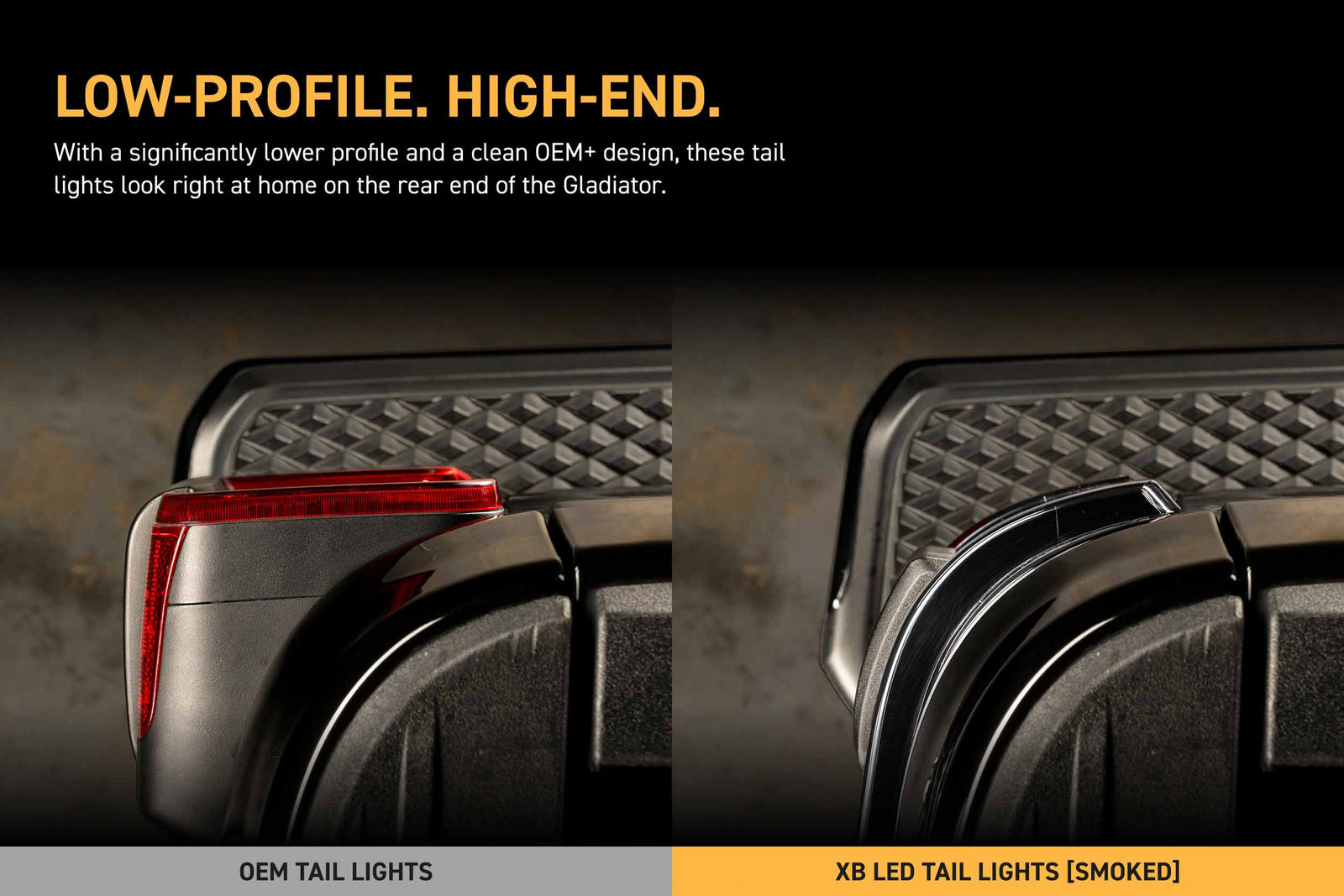 XB LED Tail Lights: 2020+ Gladiator JT (Smoked Lens / Set)