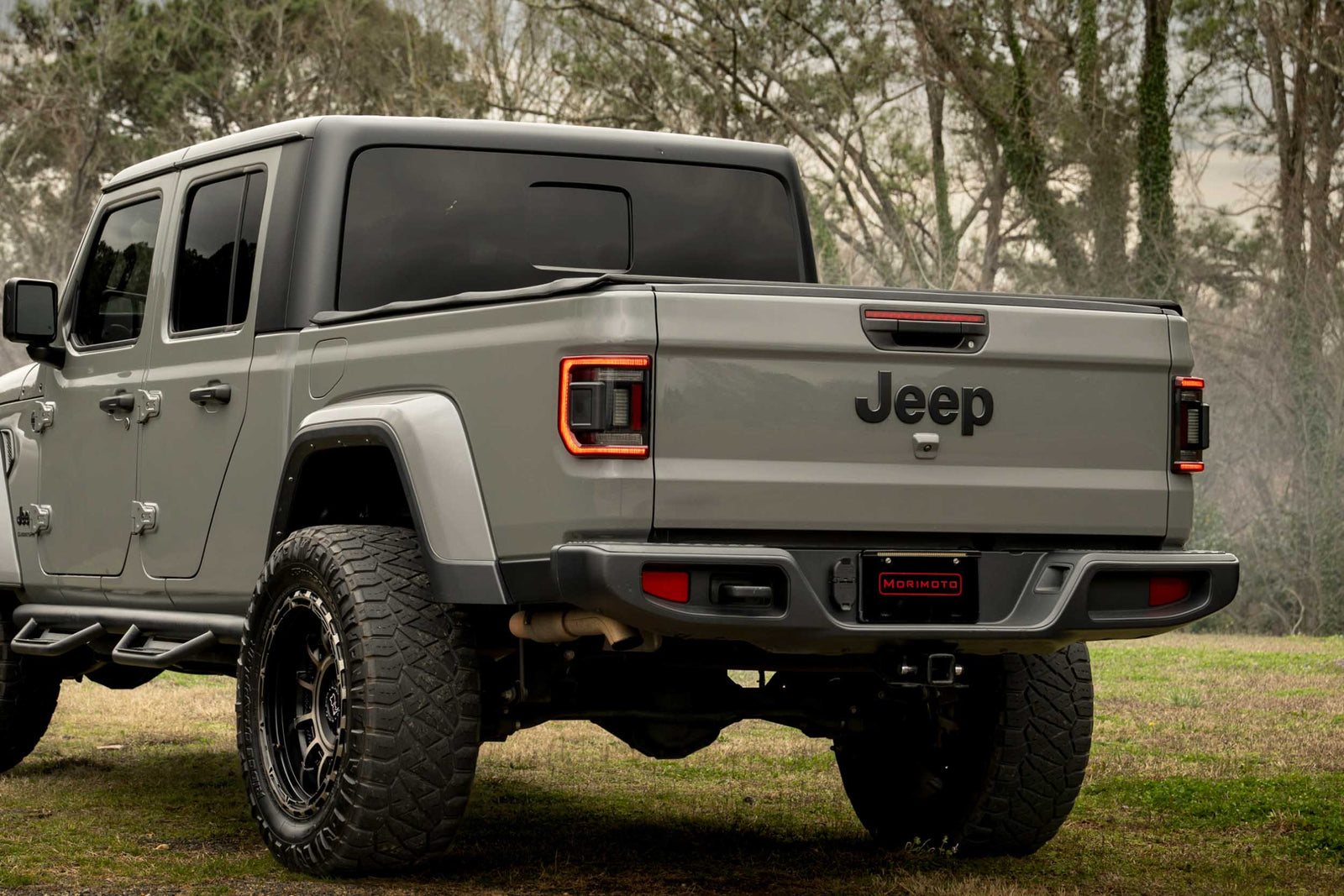 XB LED Tail Lights: 2020+ Gladiator JT (Red Lens / Set)