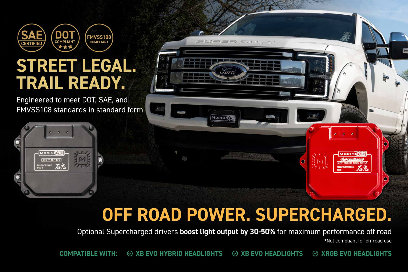 XB Evo Headlights: 17-19 Super Duty (Set)