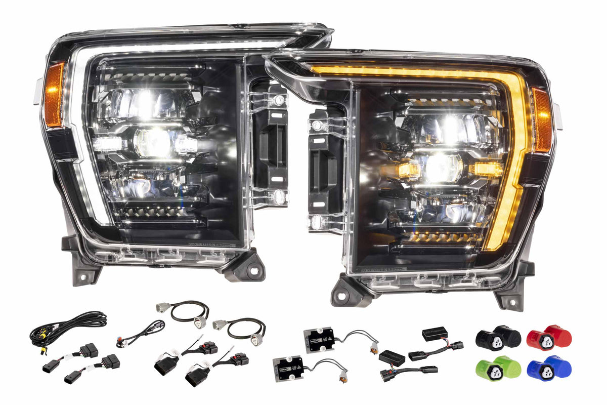 XB Evo Headlights: 21-23 Ford F-150 / Raptor (Set)