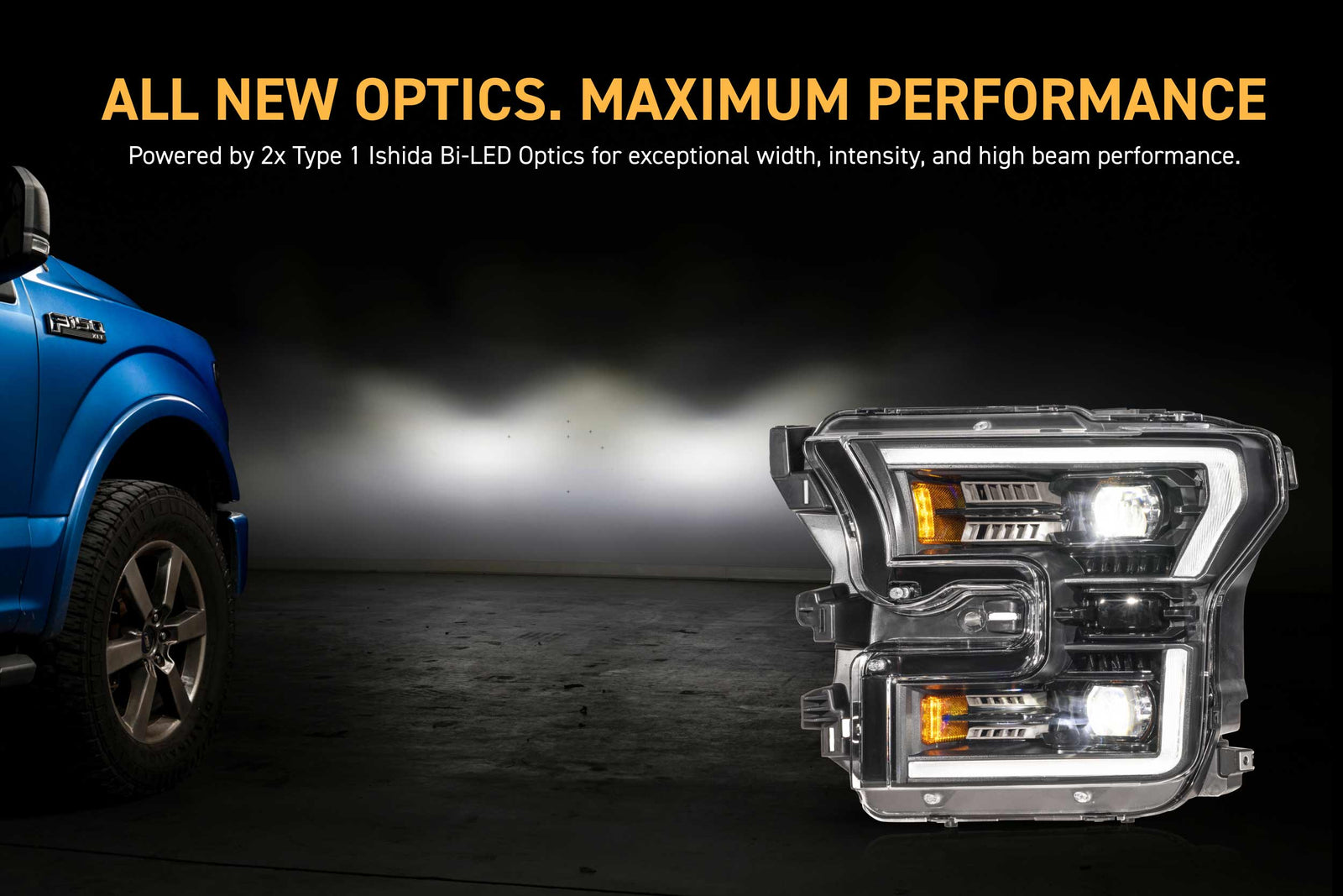 XB Evo Hybrid Headlights: 15-17 Ford F-150 / 17-20 Raptor (Set)