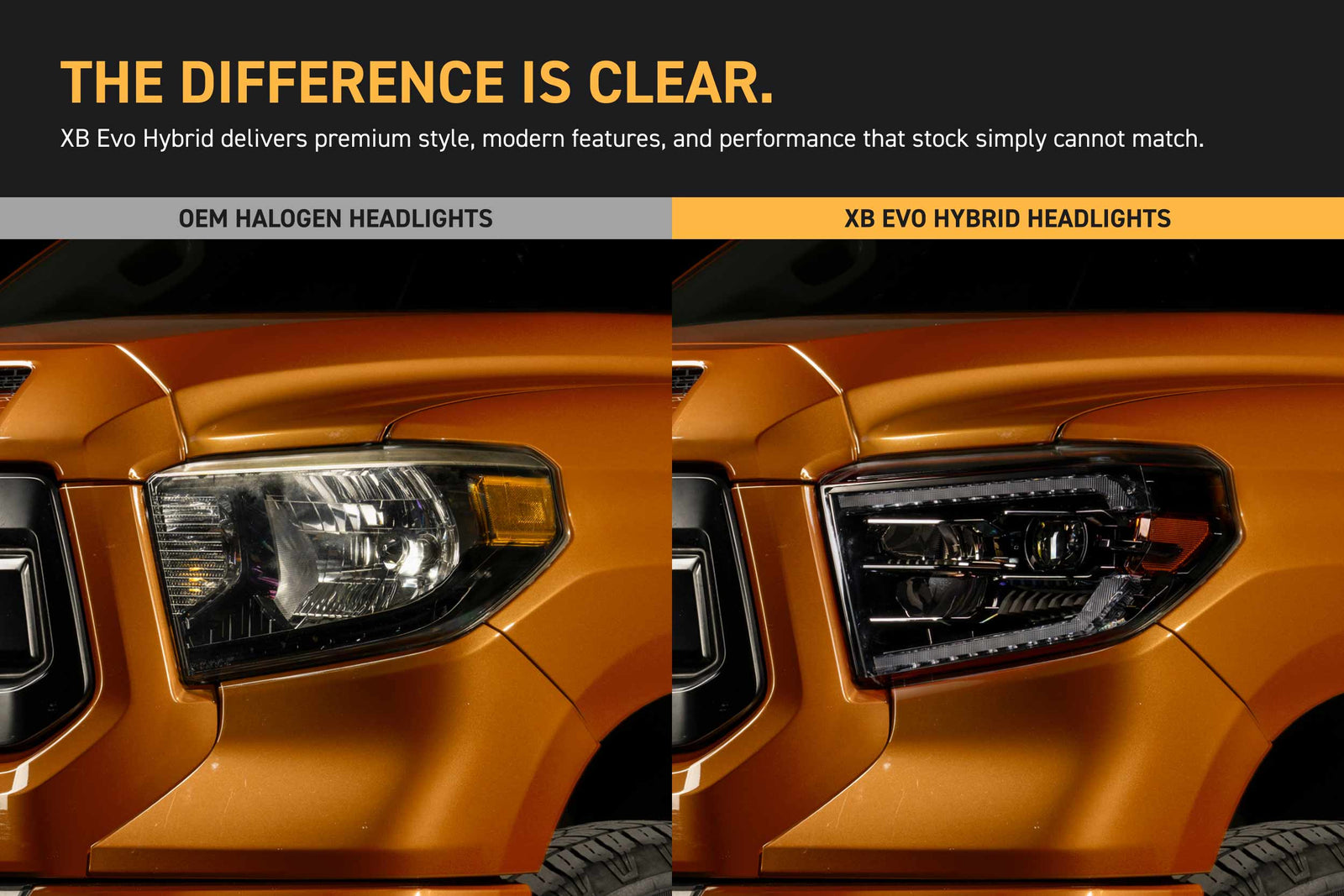 XB Evo Hybrid Headlights: 14-21 Toyota Tundra (Set)