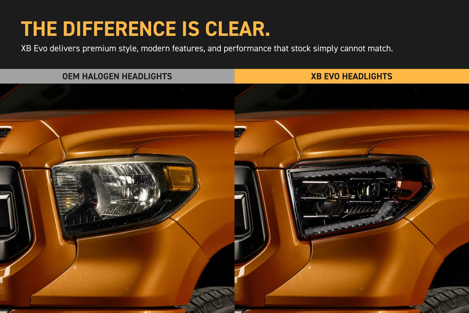 XB Evo Headlights: 14-21 Toyota Tundra (Set)