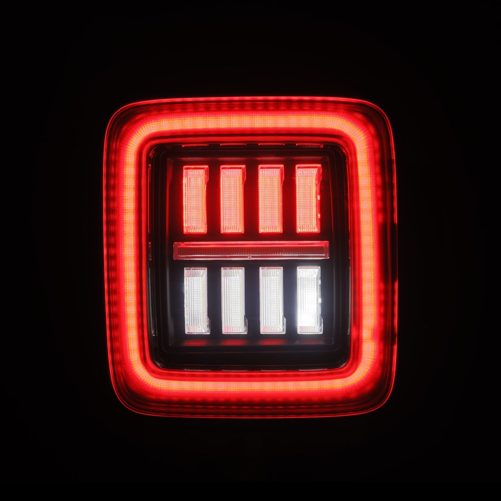 18-25 Jeep Wrangler JL NOVA-Series Prismatic LED Tail Lights Black-Red | AlphaRex