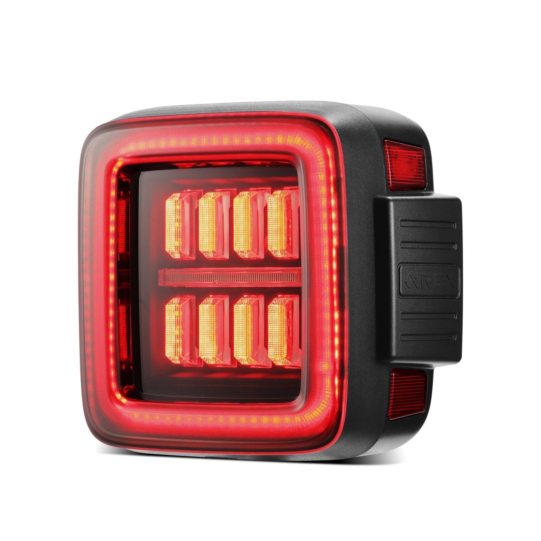 18-25 Jeep Wrangler JL NOVA-Series Prismatic LED Tail Lights Black-Red | AlphaRex