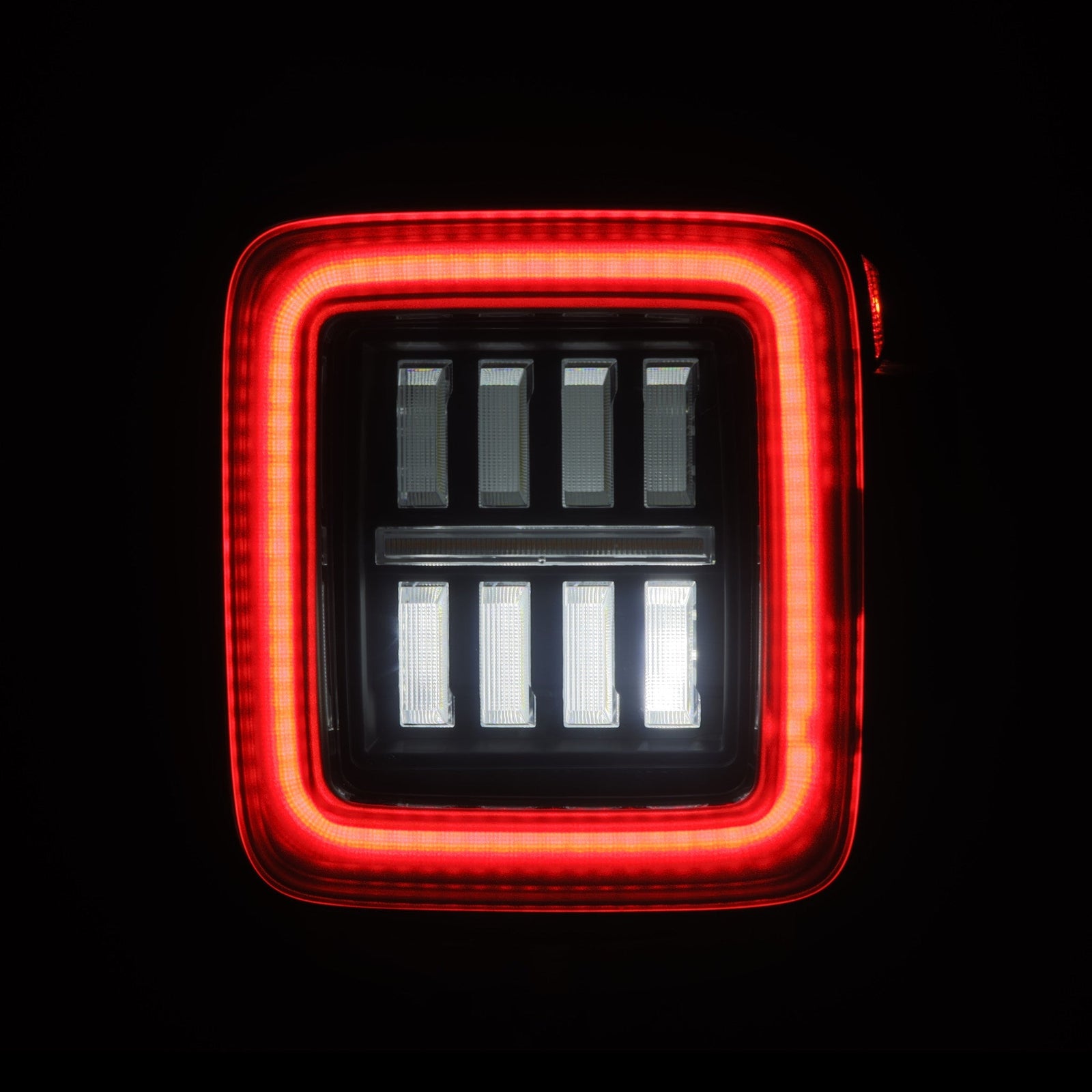 18-25 Jeep Wrangler JL NOVA-Series Prismatic LED Tail Lights Black-Red | AlphaRex