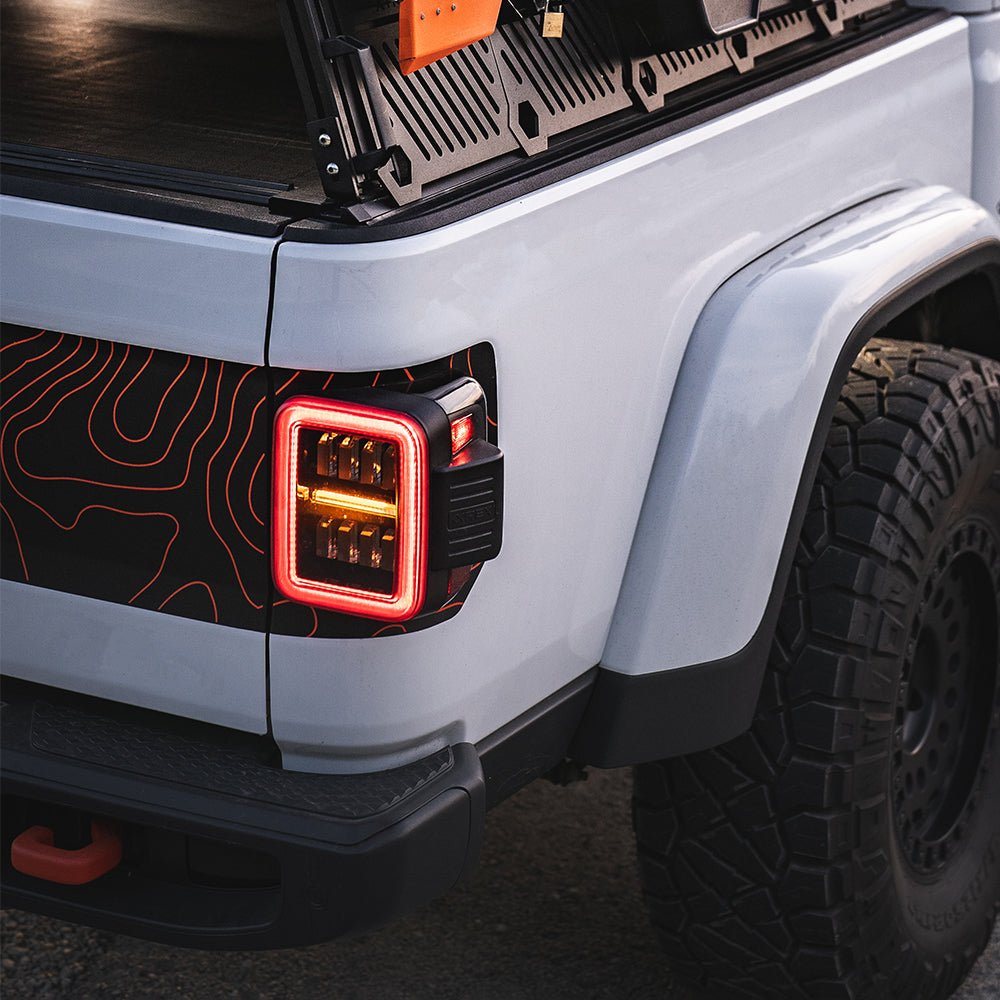 19-24 Jeep Gladiator JT NOVA-Series Prismatic LED Tail Lights Chrome | AlphaRex