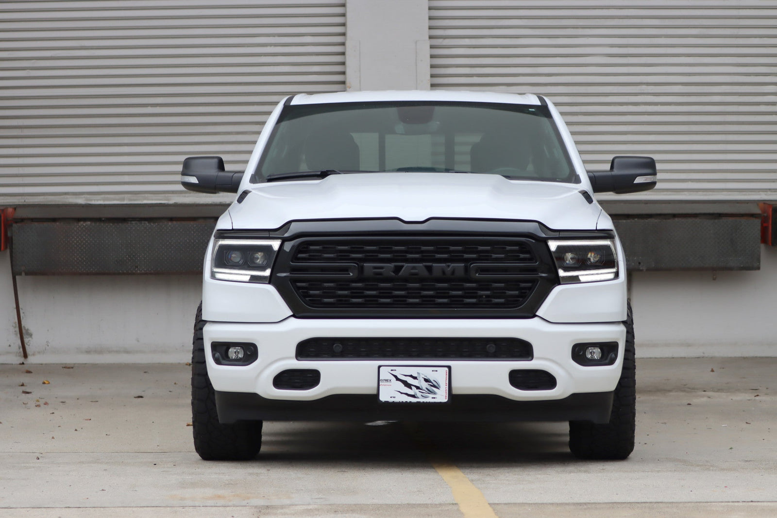 19-24 Ram 1500 (MK II 2500 Style) LUXX-Series LED Projector Headlights Alpha-Black | AlphaRex