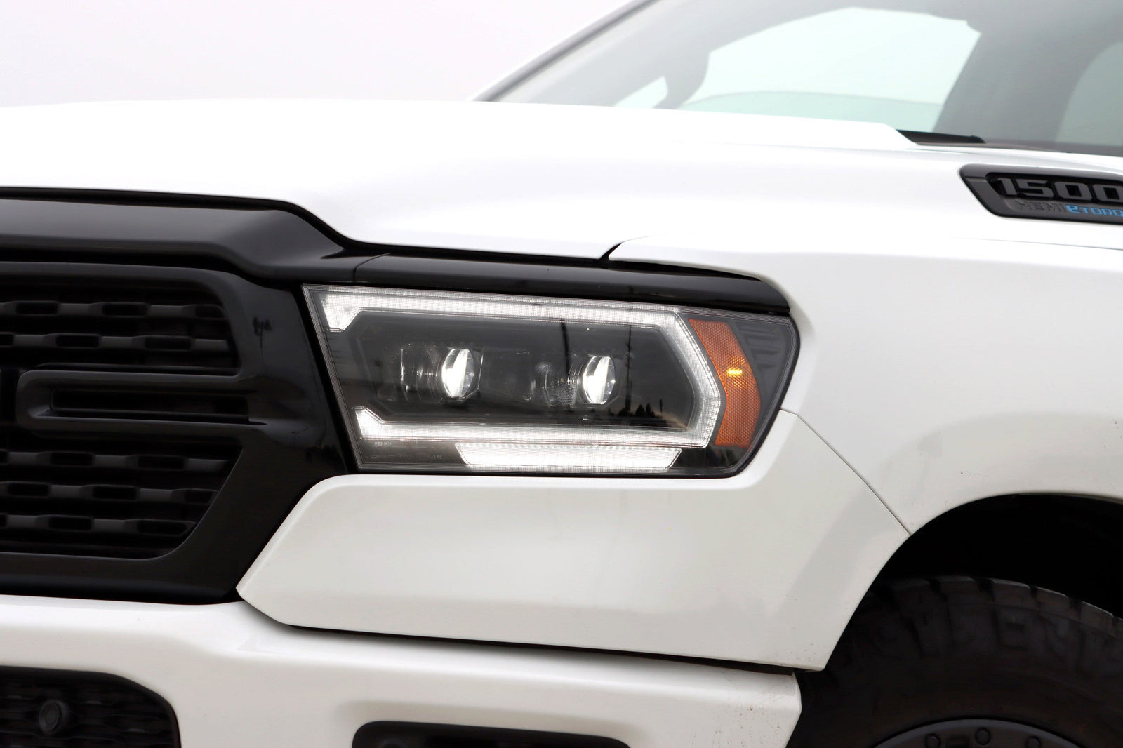 19-24 Ram 1500 (MK II 2500 Style) LUXX-Series LED Projector Headlights Alpha-Black | AlphaRex