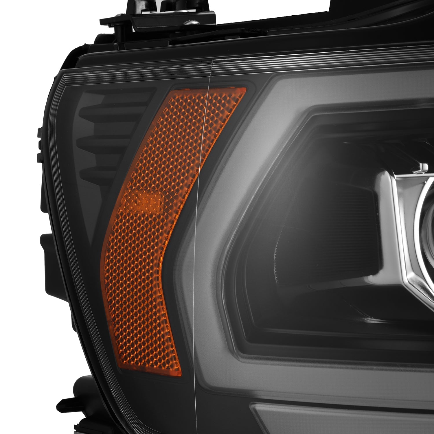 19-24 Ram 1500 (MK II 2500 Style) LUXX-Series LED Projector Headlights Black | AlphaRex