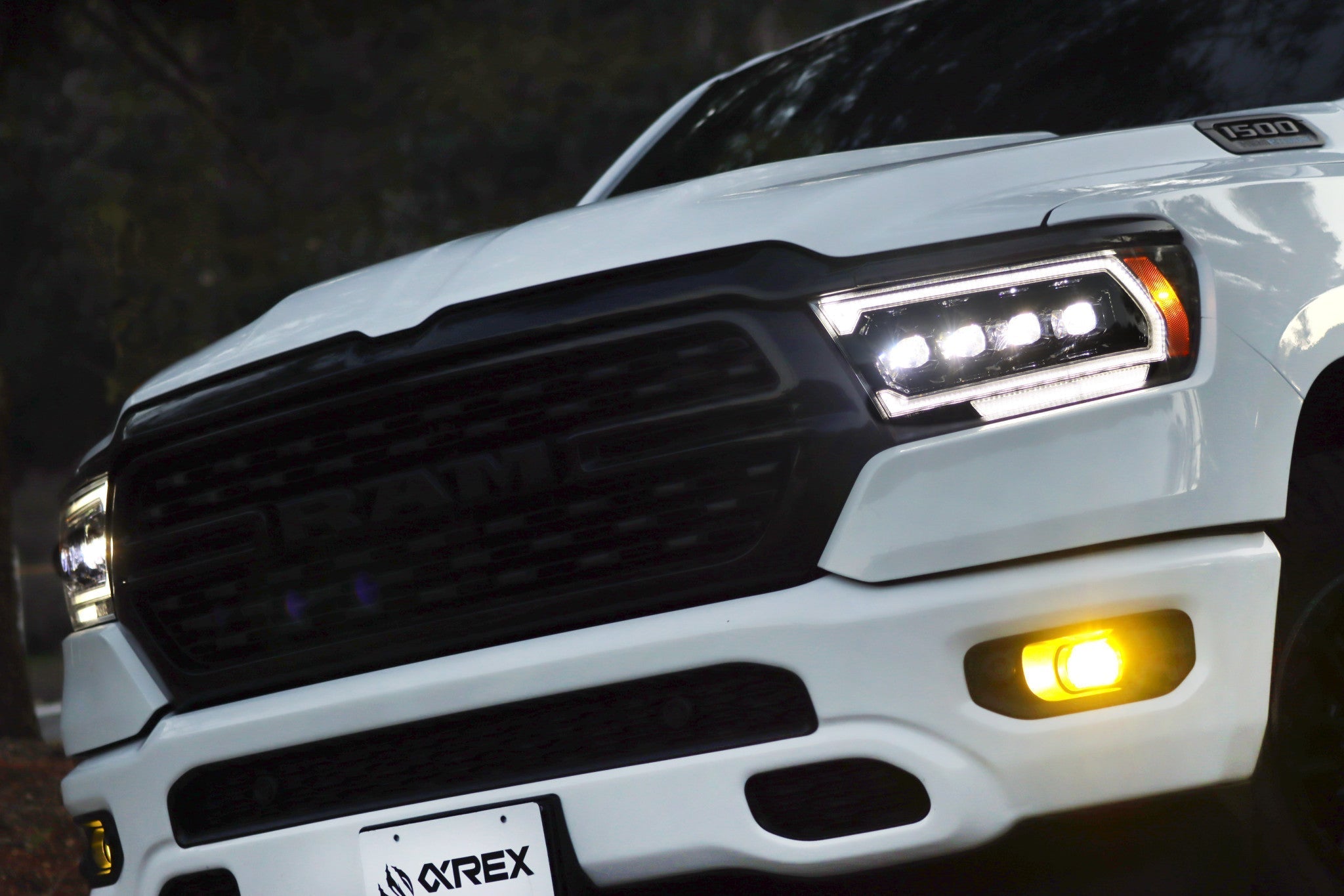 19-24 Ram 1500 (MK II 2500 Style) NOVA-Series LED Projector Headlights Alpha-Black | AlphaRex