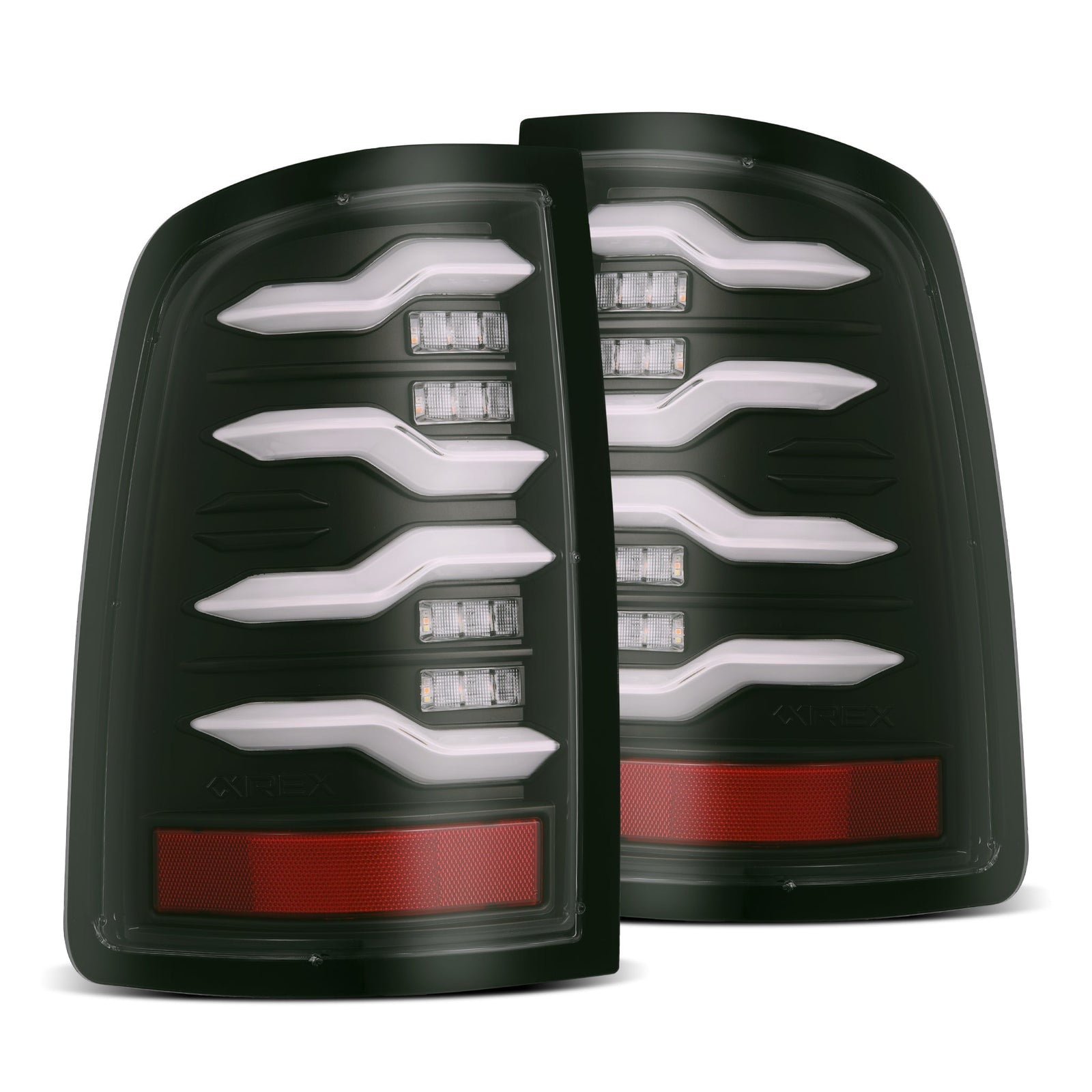 19-24 Ram 2500/3500 LUXX-Series LED Tail Lights Black | AlphaRex