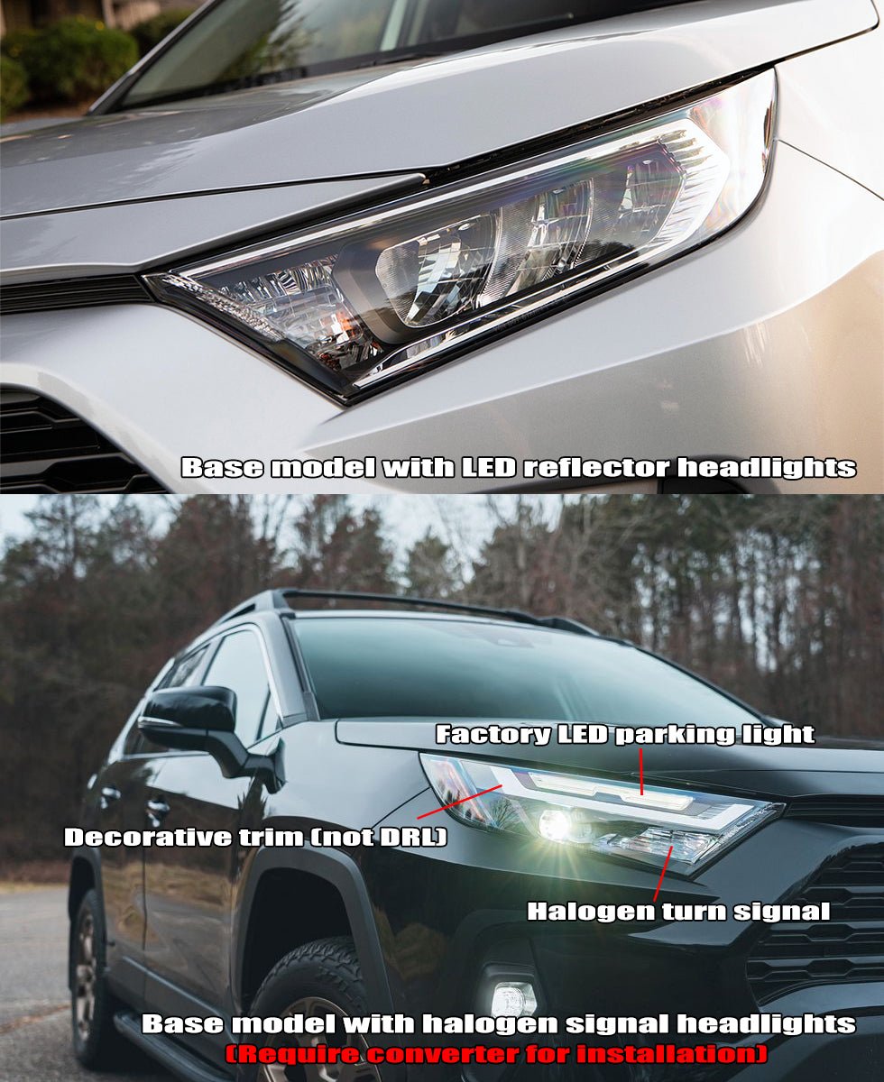 19-25 Toyota RAV4 (Low Trim) NOVA-Series LED Projector Headlights Black | AlphaRex