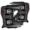 20-22 Ford Super Duty LUXX-Series LED Projector Headlights Black | AlphaRex