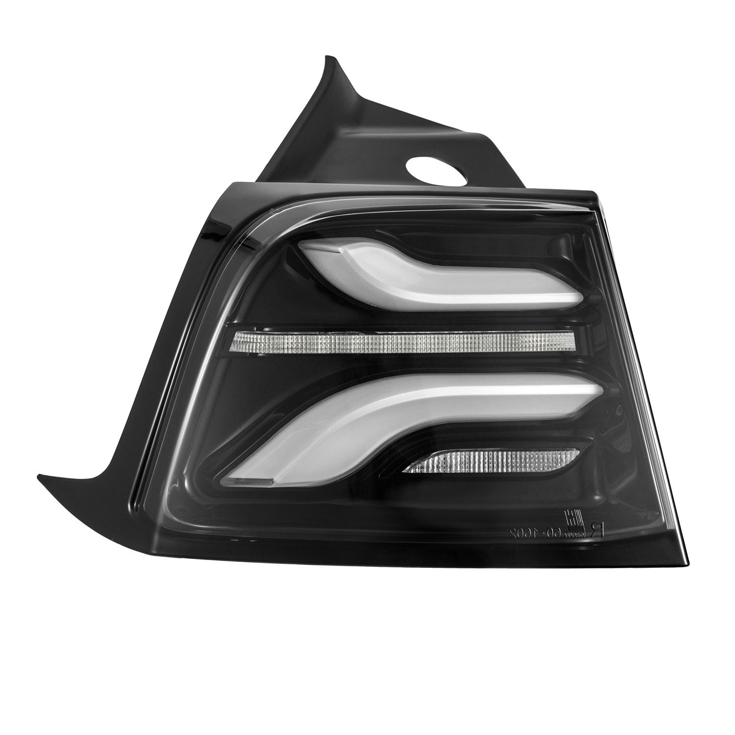 20-24 Tesla Model Y (With Stock Amber Turn Signal) PRO-Series LED Tail Lights Jet Black | AlphaRex