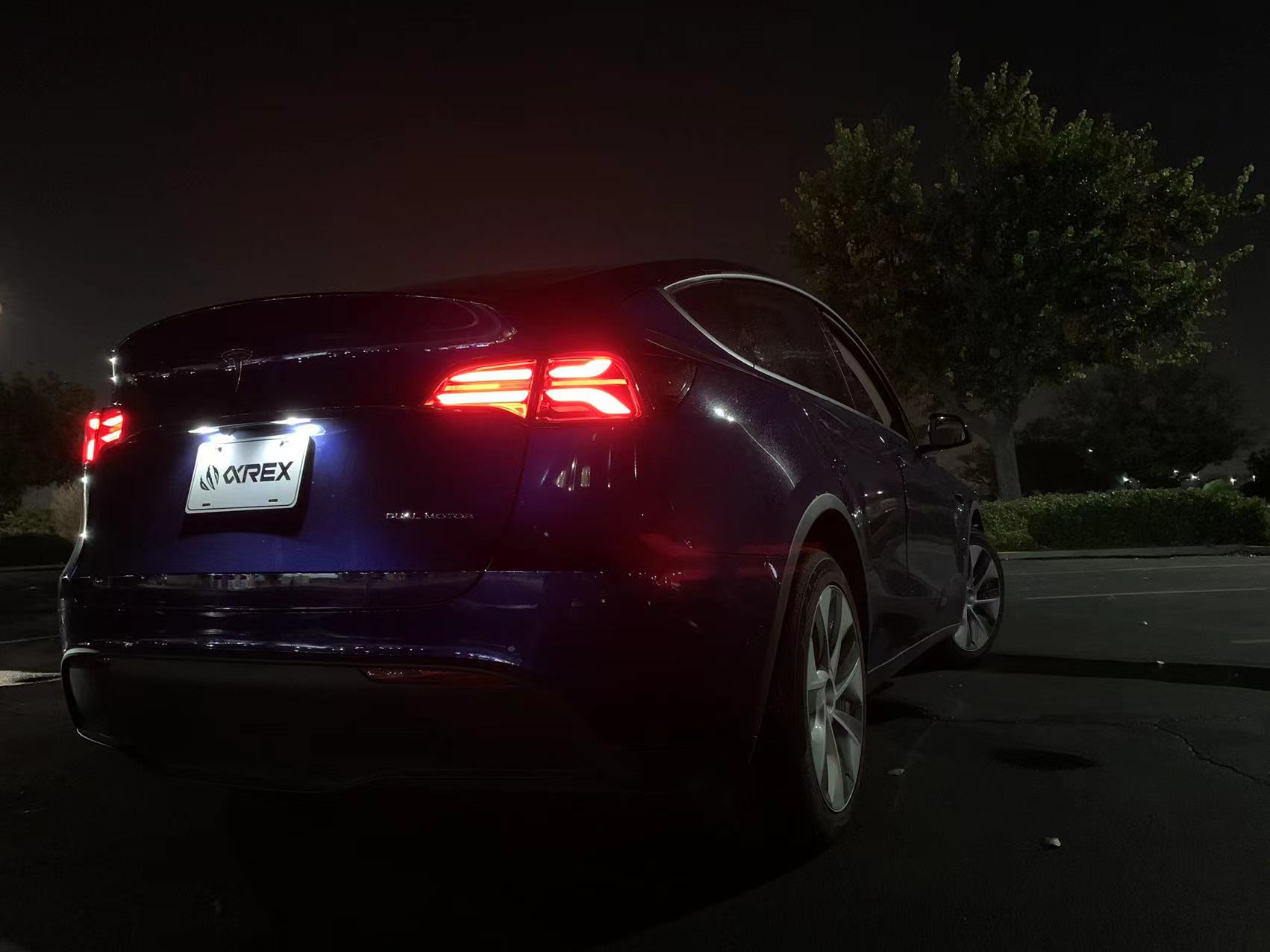 20-24 Tesla Model Y (With Stock Amber Turn Signal) PRO-Series LED Tail Lights Red Smoke | AlphaRex