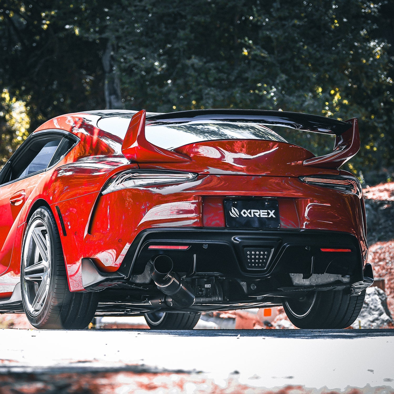 20-25 Toyota Supra CSL Laser Style LUXX-Series LED Tail Lights - Black | AlphaRex