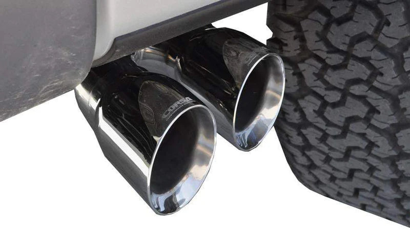 Corsa Performance - Xtreme / 3.0 in Cat-Back 4.0 in Twin Tips | 2011-2014 Ford F-150, Raptor 6.2L 133 WB
