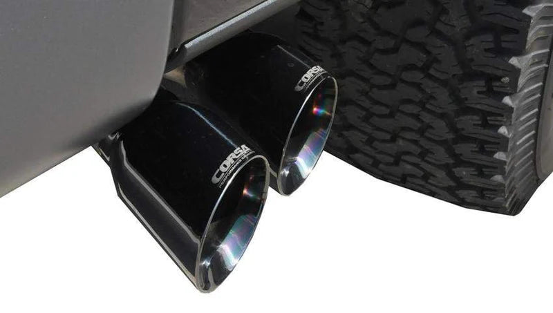 Corsa Performance - Xtreme / 3.0 in Cat-Back 4.0 in Twin Tips | 2011-2014 Ford F-150, Raptor 6.2L 144 WB