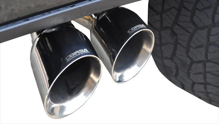 Corsa Performance - Sport / 3.0 in Cat-Back 4.0 in Twin Tips | Ford F-150 EcoBoost 2015-2020 2.7T, 3.5T