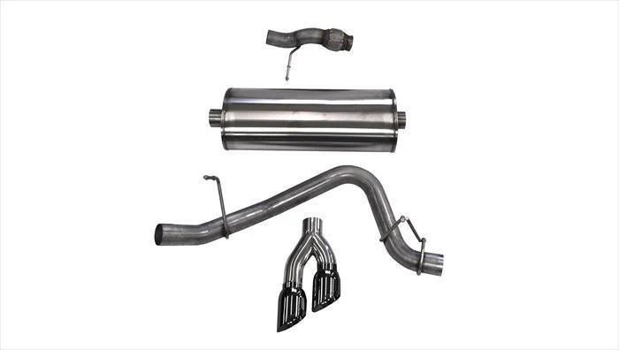 Corsa Performance - Sport / 3.0 in Cat-Back 4.0 in Twin Tips | 2015-2020 Tahoe, Yukon 5.3L - Legends Auto Parts