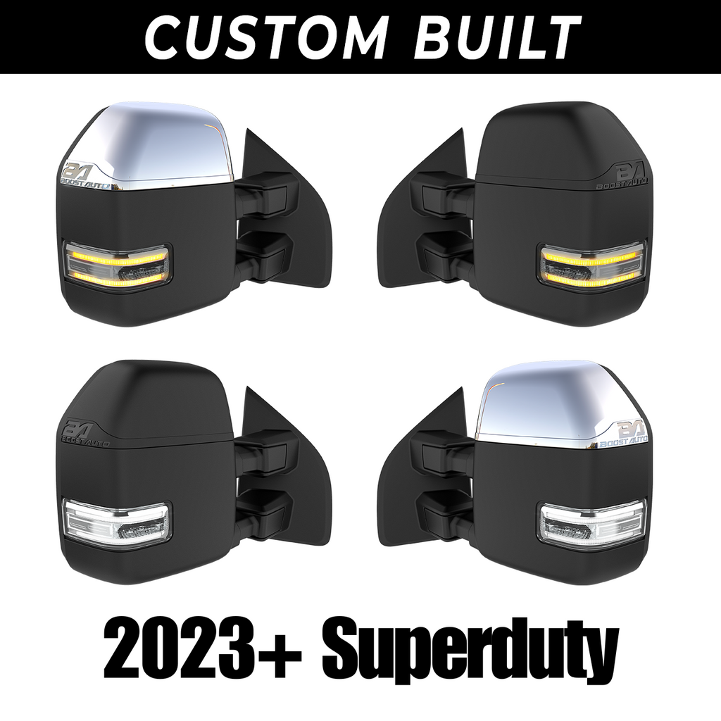 2023-2024 Ford F250/F350 Superduty Boost Auto Parts New Style Tow Mirrors - Legends Auto Parts