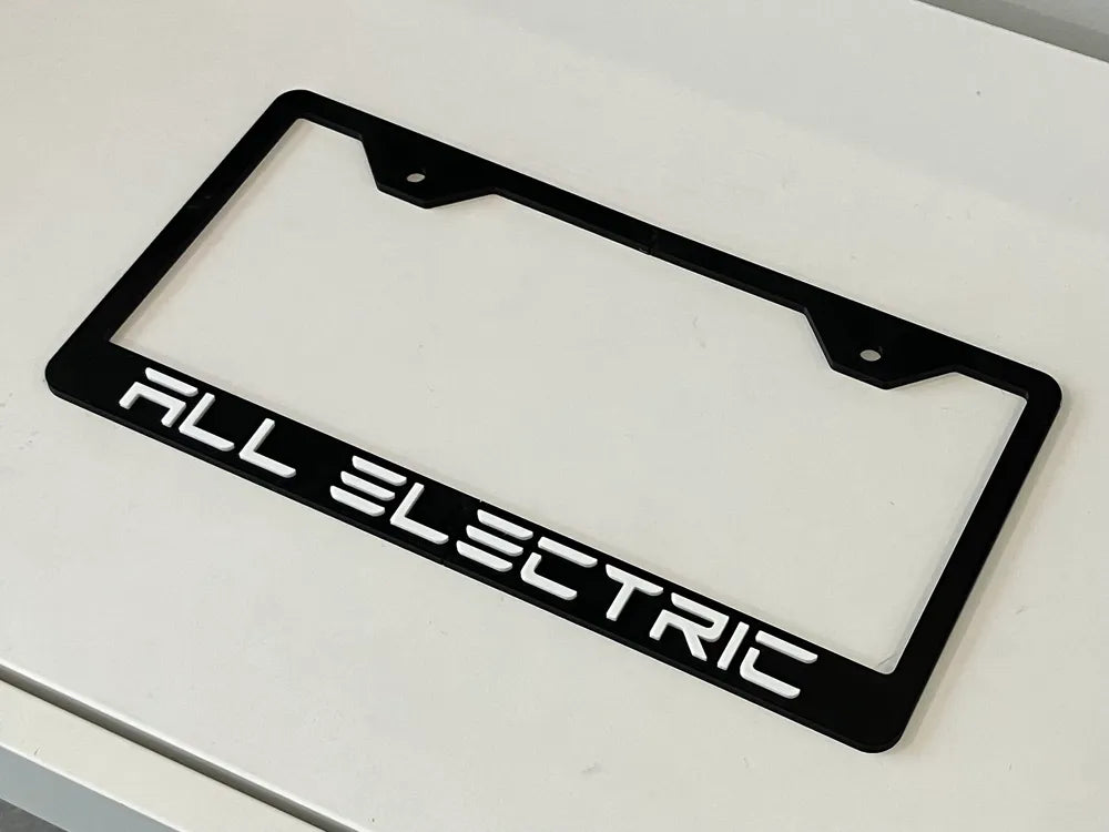 3D Printed Accessory - License Plate Frame/Cover for Electric Cars/EVs - Legends Auto Parts