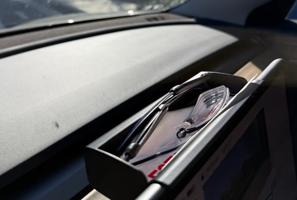3D Printed Tesla Accessory - Slim Sunglasses Holder for Tesla 3/Y Center Screen - Legends Auto Parts