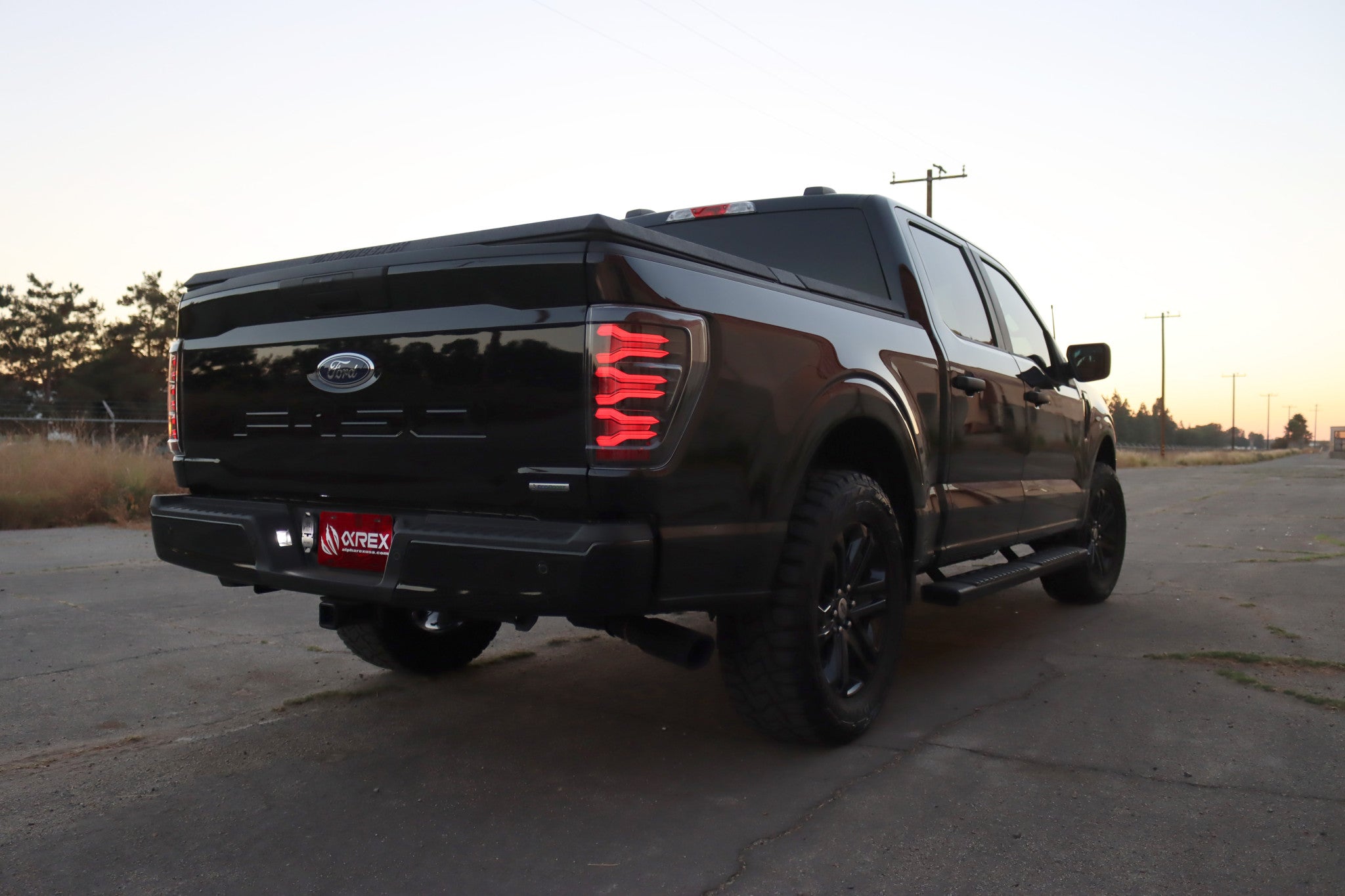 21-23 Ford F150 LUXX-Series LED Tail Lights Alpha-Black | AlphaRex