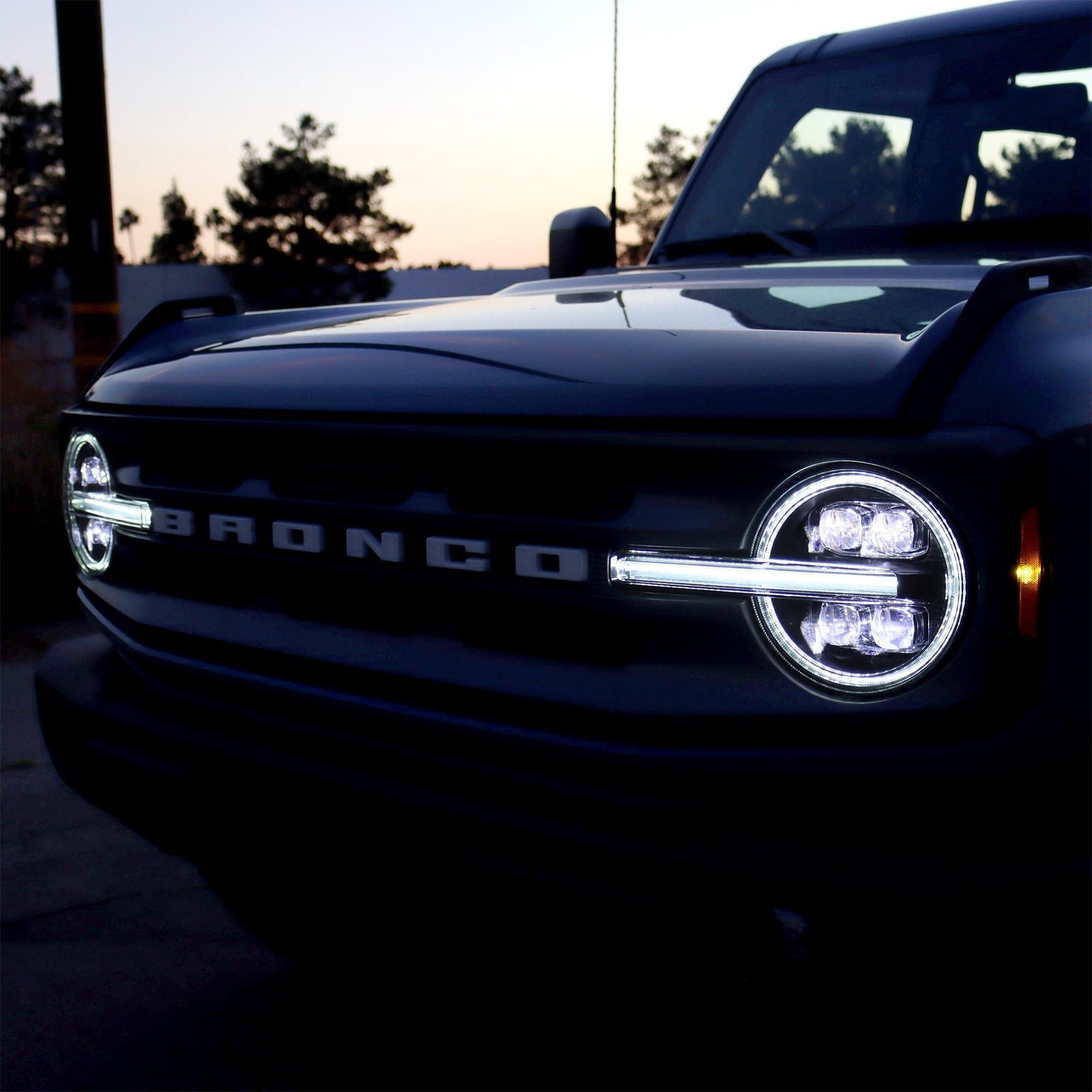 21-24 Ford Bronco /22-24 Ford Bronco Raptor NOVA-Series LED Projector Headlights Alpha-black | AlphaRex