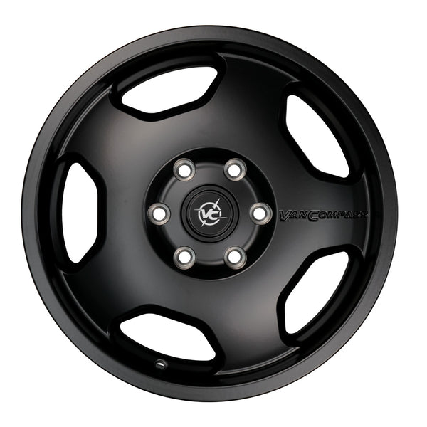 Chunk Wheel Satin Black 17x8 30mm Offset 6x130 Bc Sprinter 2500 07-Up Sprinter 2500 (2010-Up) Van Compass