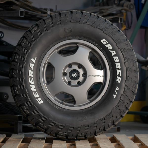Chunk Wheel Titanium 17x8 30mm Offset 6x130 Bc Sprinter 2500 07-Up Sprinter 2500 (2010-Up) Van Compass