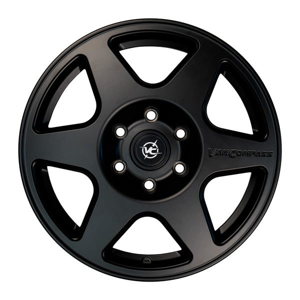 Slice Wheel Satin Black 17x8 30mm Offset 6x130 Bc Sprinter 2500 07-Up Sprinter 2500 (2010-Up) Van Compass